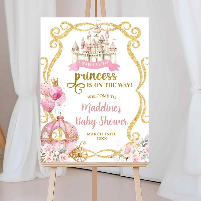 Affiche Panneau de bienvenue Carrosse Rose Princesse Royal (Créateur téléchargé)