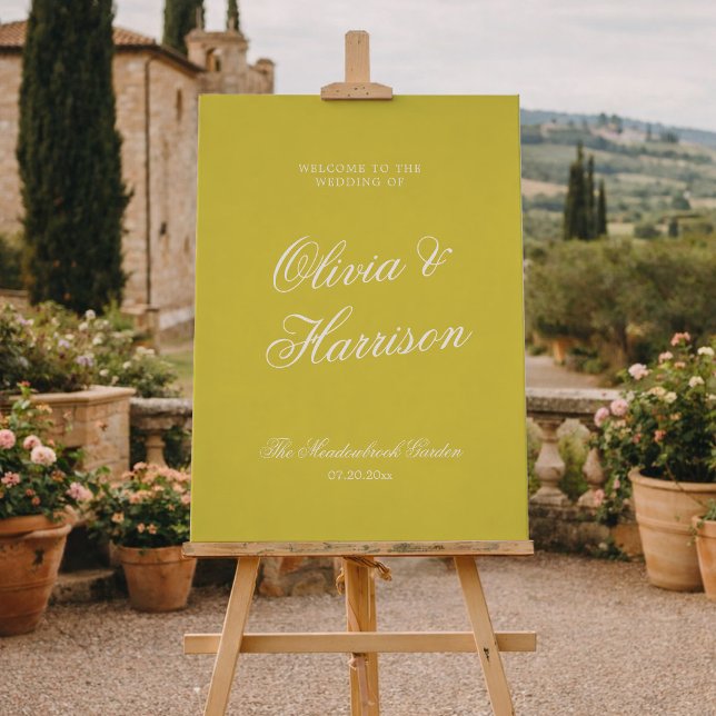 Affiche Panneau de bienvenue Citrus Yellow Island Old Mone (Créateur téléchargé)