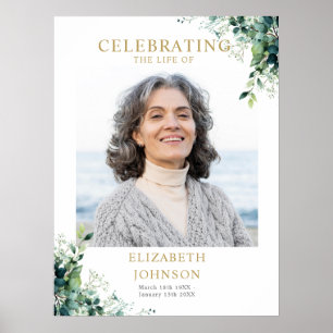 Affiche Panneau de bienvenue de célébration de la vie avec