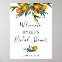 Panneau de bienvenue de la Fête des mariées Orange