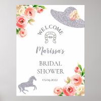 Panneau de bienvenue de la Pink and Silver Kentuck