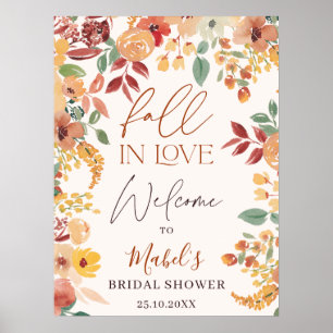 Affiche Panneau de Bienvenue de Mariage à l'Aquarelle Tomb