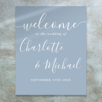 Panneau de bienvenue de mariage à l'écriture manus