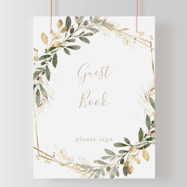Affiche Panneau de bienvenue de mariage automnal à feuilla (Créateur téléchargé)