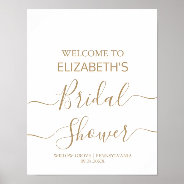 Affiche Panneau de bienvenue de mariage avec calligraphie  (Devant)
