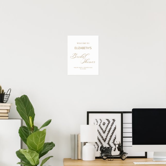 Affiche Panneau de bienvenue de mariage avec calligraphie  (Bureau à domicile)