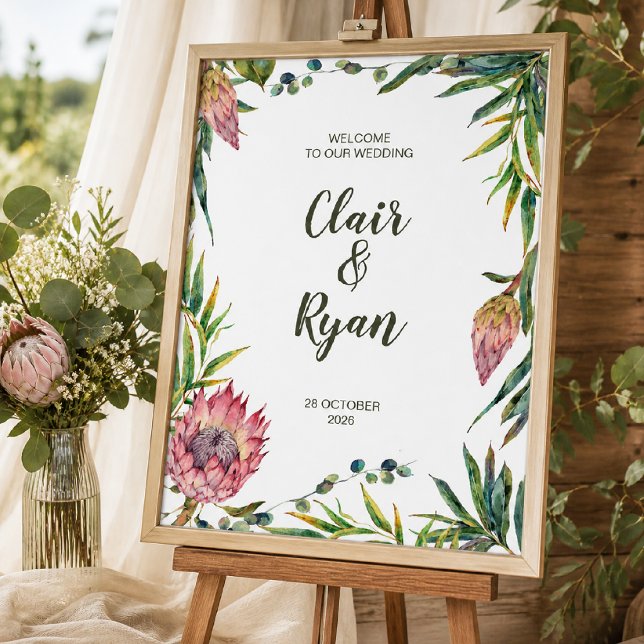 Affiche Panneau de bienvenue de mariage avec motif aborigè (Créateur téléchargé)