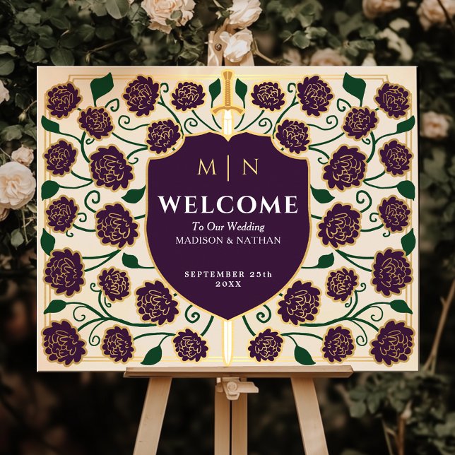 Affiche Panneau de bienvenue de mariage fantastique Boucli (Créateur téléchargé)