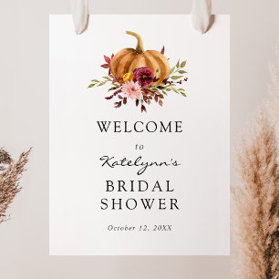 Affiche Panneau de Bienvenue de Mariage Florales de Citrou