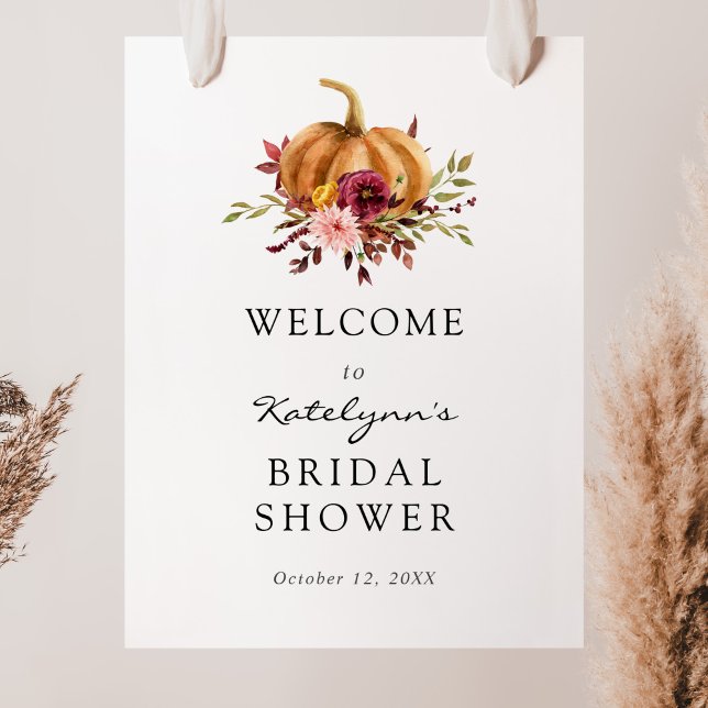 Affiche Panneau de Bienvenue de Mariage Florales de Citrou (Créateur téléchargé)