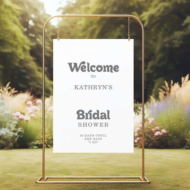 Affiche Panneau de bienvenue de mariage formel simple mini (Créateur téléchargé)