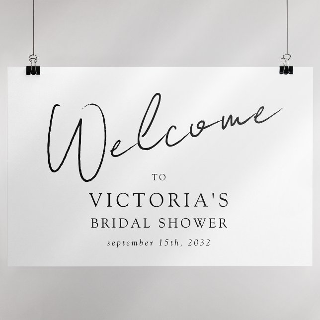 Affiche Panneau de bienvenue de mariage moderne pour la do (Créateur téléchargé)