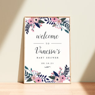Affiche Panneau de bienvenue de mariage ou de baby shower 