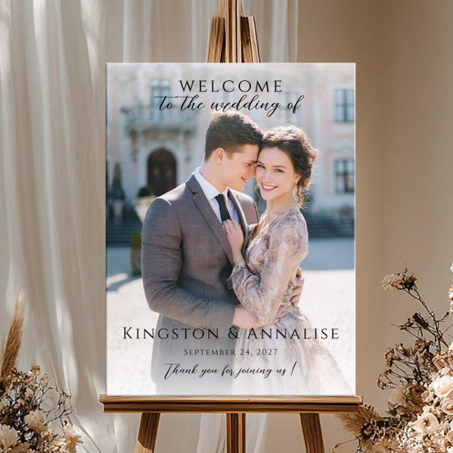 Affiche Panneau de bienvenue de mariage photo, panneau de  (Créateur téléchargé)