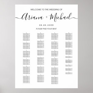 Affiche Panneau de bienvenue de mariage téléchargeable Pla