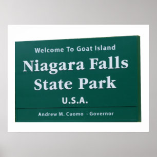 Affiche Panneau de bienvenue de Niagara Falls