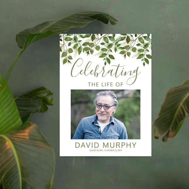 Affiche Panneau de bienvenue funéraire | Célébration de la (Créateur téléchargé)