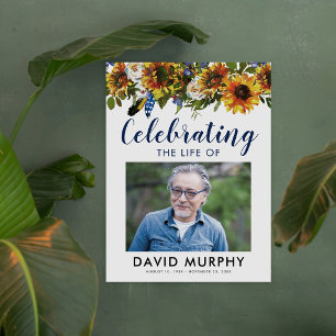 Affiche Panneau de bienvenue funéraire   Célébration de la