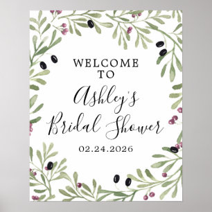 Affiche Panneau de bienvenue italien toscan grec