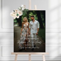 Panneau de bienvenue mariage avec photo