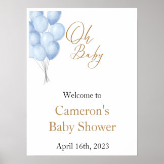 Affiche Panneau de bienvenue Oh Bébé