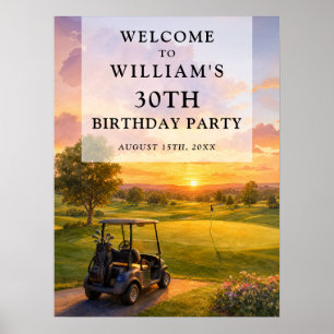 Affiche Panneau de bienvenue pour anniversaire adulte bugg