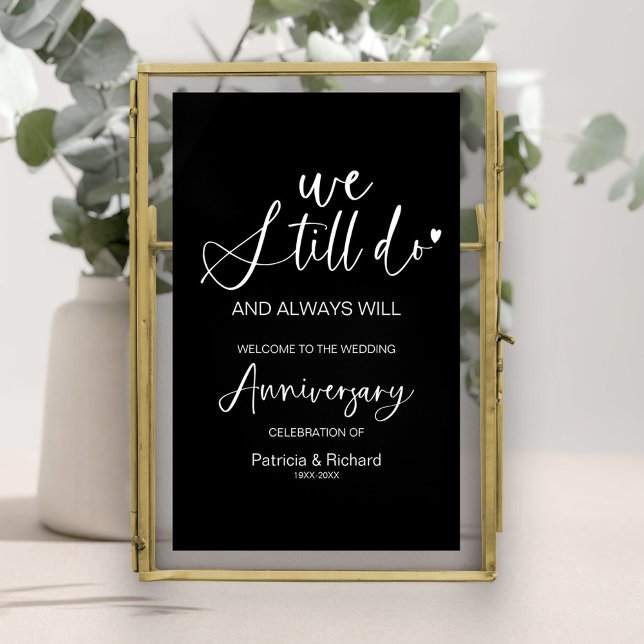 Affiche Panneau de bienvenue pour anniversaire de mariage (Créateur téléchargé)