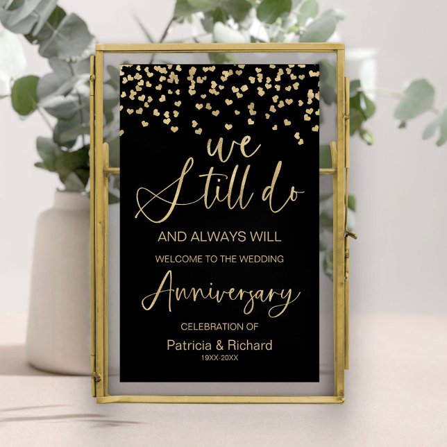 Affiche Panneau de bienvenue pour anniversaire de mariage  (Créateur téléchargé)