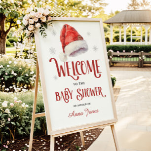 Affiche Panneau de bienvenue pour Baby Shower au chapeau d