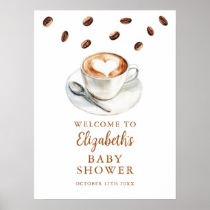 Affiche Panneau de bienvenue pour Baby Shower autour du ca