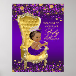 Affiche Panneau de bienvenue pour Baby Shower de la Prince
