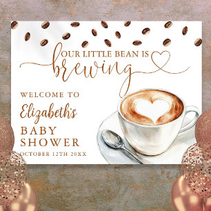 Affiche Panneau de bienvenue pour Baby Shower Little Bean 