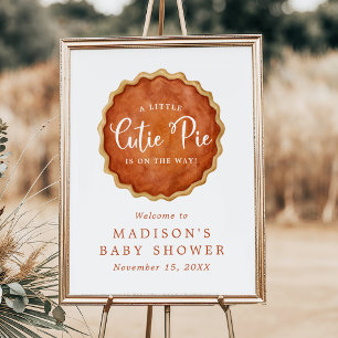 Affiche Panneau de Bienvenue pour Baby Shower Little Cutie