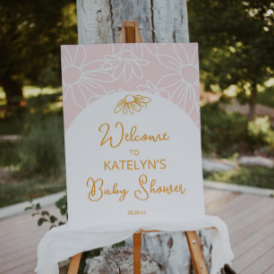 Affiche Panneau de bienvenue pour Baby Shower ou anniversa