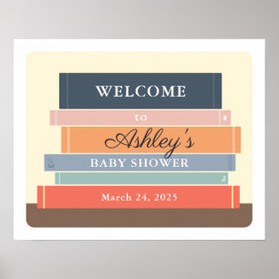 Affiche Panneau de bienvenue pour Baby Shower sur le thème