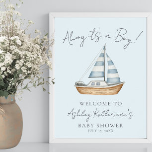 Affiche Panneau de bienvenue pour Baby Shower sur le thème
