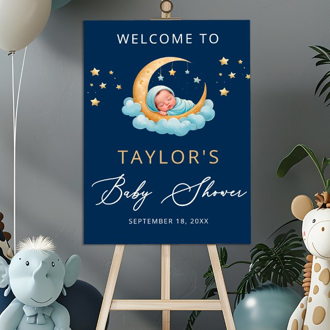 Affiche Panneau de bienvenue pour Baby Shower sur le thème (Créateur téléchargé)