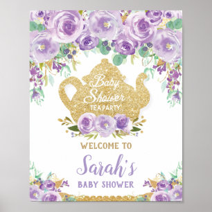 Affiche Panneau de bienvenue pour Baby Shower sur le thème