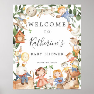 Affiche Panneau de bienvenue pour Baby Shower sur les comp