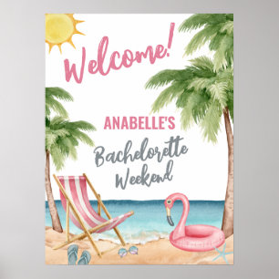 Affiche Panneau de bienvenue pour enterrement de vie de je