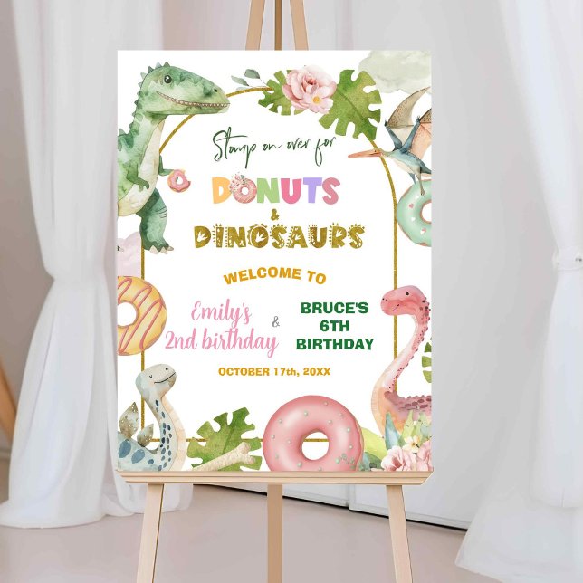Affiche Panneau de bienvenue pour frères et sœurs Donuts e (Créateur téléchargé)