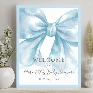 Affiche Panneau de bienvenue pour la baby shower : Arc-en-