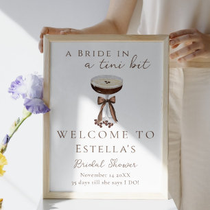 Affiche Panneau de bienvenue pour la baby shower autour d'