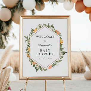 Affiche Panneau de bienvenue pour la baby shower Cuties