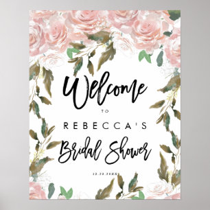 Affiche panneau de bienvenue pour la baby shower de mariag