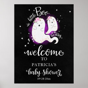 Affiche Panneau de bienvenue pour la baby shower d'Hallowe