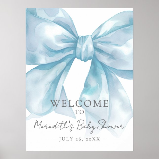 Affiche Panneau de bienvenue pour la baby shower Thème Arc (Devant)