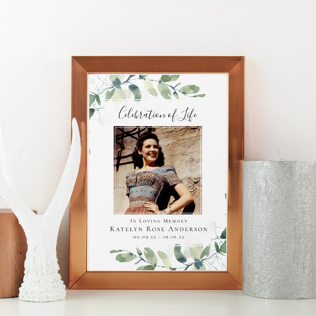 Affiche Panneau de bienvenue pour la célébration de la vie (Créateur téléchargé)