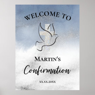 Affiche Panneau de bienvenue pour la confirmation