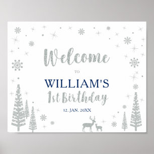Affiche Panneau de bienvenue pour la fête d'anniversaire d